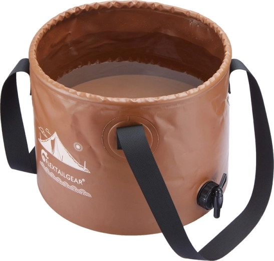 Składane wiadro Flextail Flex Bucket 20 l brązowe