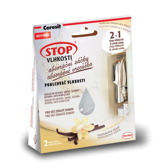 Ceresit Stop wilgoci – saszetki absorbujące o zapachu wanilii 2×50 g