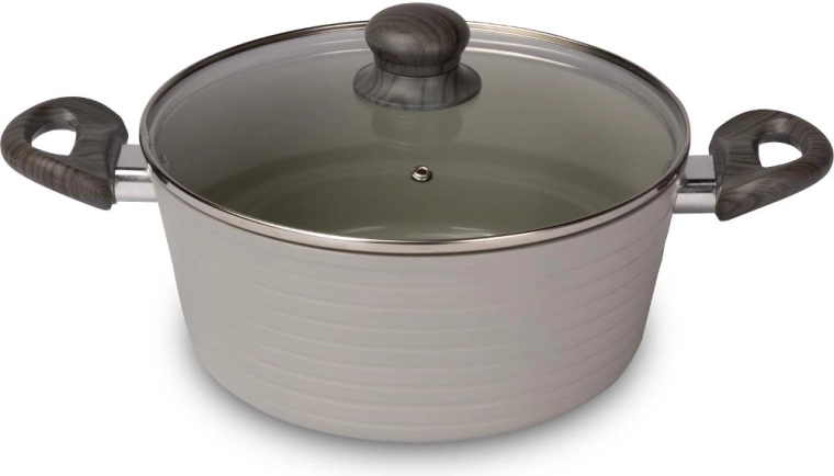Lamart Stripe rondel z pokrywką 24 cm