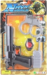 Policyjny zestaw z krótkofalówką dla dzieci