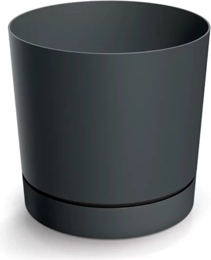 Doniczka z podstawką TUBO P 58 cm ciemnoszara