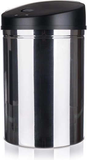 Bezdotykowy kosz na śmieci SENZO 30 l okrągły nierdzewny