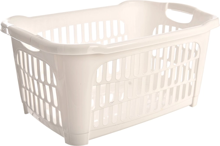 Otwarty kosz na pranie Hobby 40 l biały