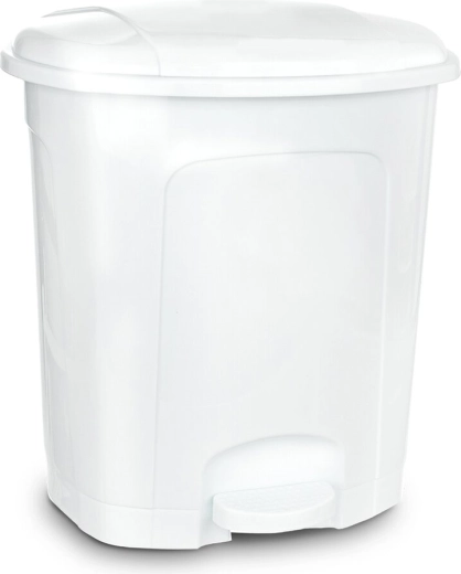 Kosz na śmieci z pedałem 5,5 l biały