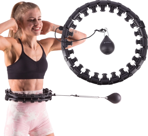 Regulowana obręcz z obracającym się obciążnikiem do intensywnego cardio