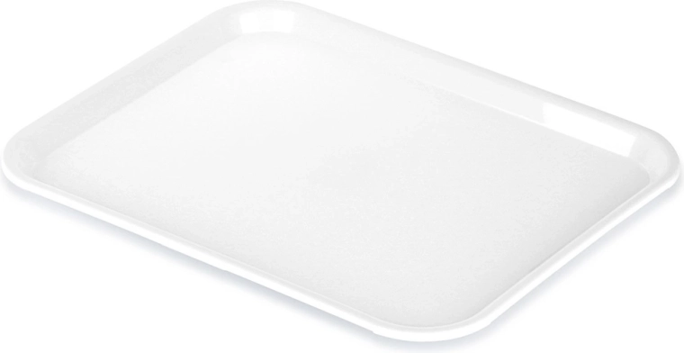 Plastikowa taca do serwowania biała 45,5 × 35,5 cm