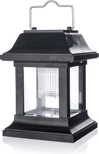 Solarna lampa 1 LED czarna