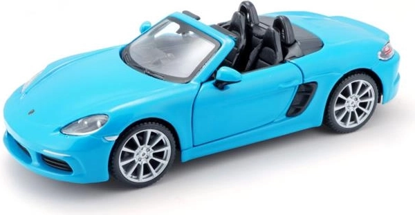 BBU Porsche 718 Boxster niebieski model samochodu w skali 1:24
