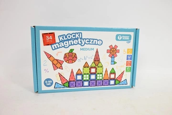 Magnetyczne klocki SmilyPlay 34 elementy