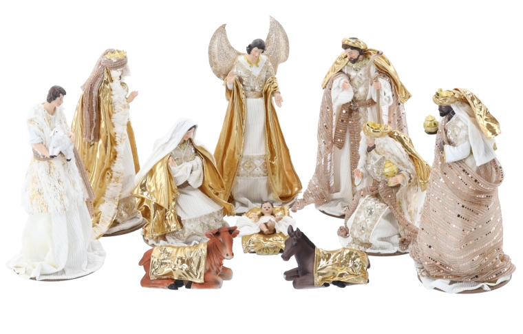 Luksusowe biało‑złote wykończenie