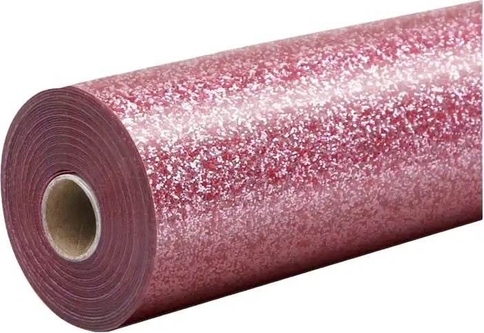 HTVRONT brokatowa folia termotransferowa 30,5 × 90 cm różowa