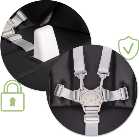 Maksymalne bezpieczeństwo z 5-punktowym pasem