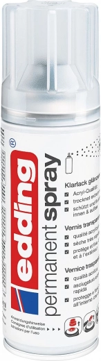 Edding 5200 akrylowy lak utrwalający w sprayu, błyszczący, bezbarwny