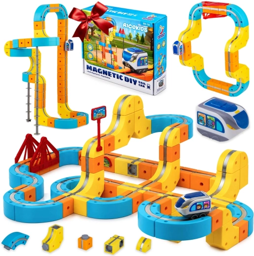 Magnetyczna elektryczna kolejka Ricokids ze 134 elementami