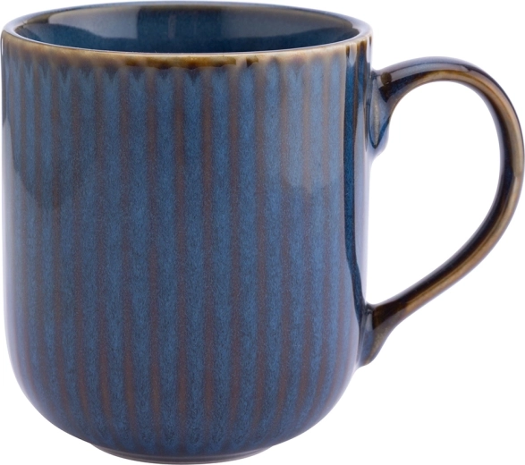 Altom Design ceramiczny kubek Reactive Stripes 400 ml, niebieski