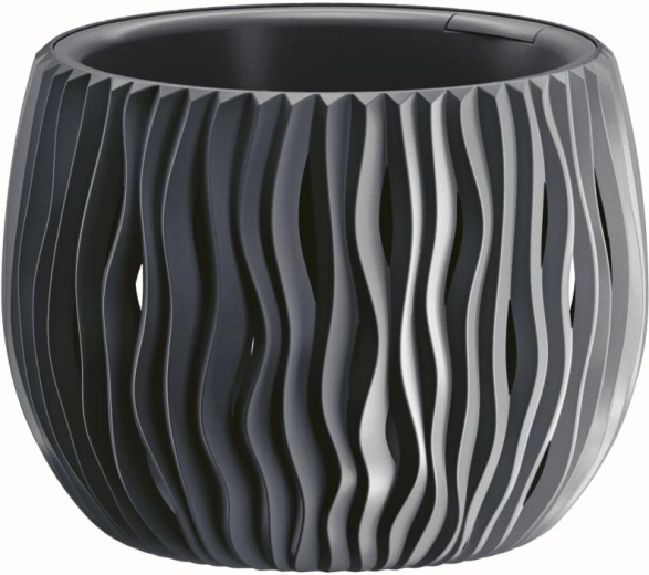 Donica Sandy Bowl z wkładem 18 cm antracyt