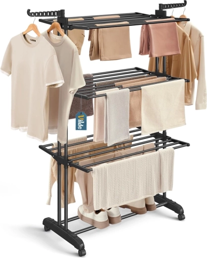 Trzypoziomowa pojemność z 24 m powierzchni suszenia