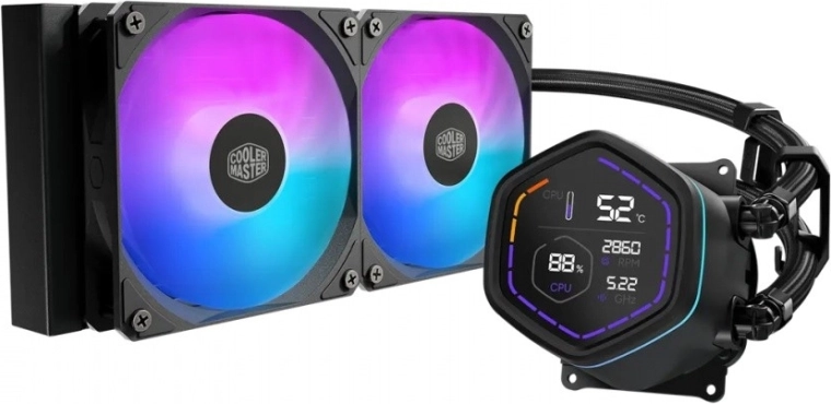 Cooler Master MasterLiquid Core Nex Digital 240 ARGB czarne chłodzenie wodne CPU