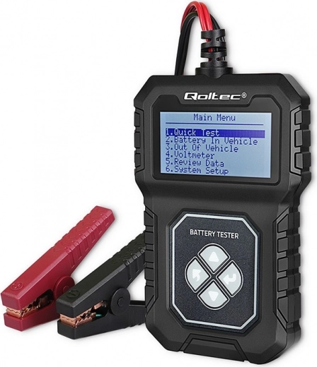 Cyfrowy tester akumulatorów z LCD do 12V AGM, GEL, STD, 30–220Ah