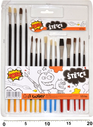 Zestaw pędzli 15 sztuk