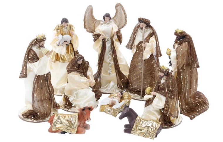 Kompletna szopka do natychmiastowego stworzenia świątecznej sceny