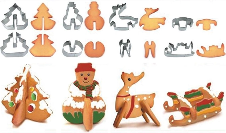 Twórz efektowne świąteczne ciasteczka 3D