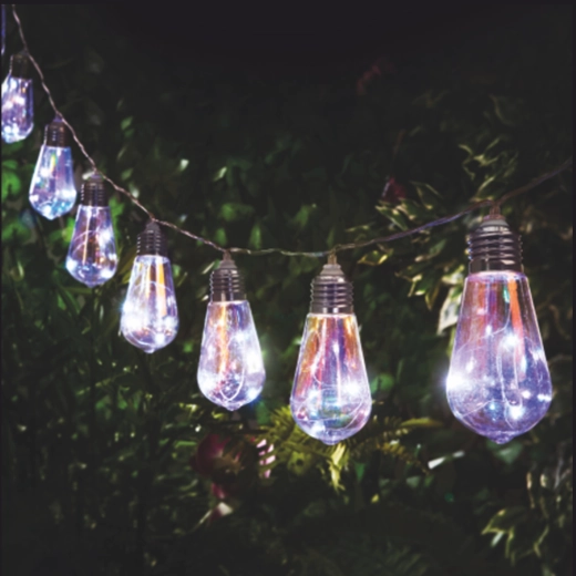 Solarny girland ogrodowy FELISI 10 LED, zimna biel, 3,8 m
