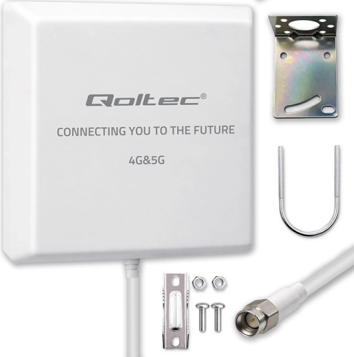 zewnętrzna kierunkowa antena 4G/5G LTE 9 dBi z konektorem SMA i kablem 3 m, wodoodporna