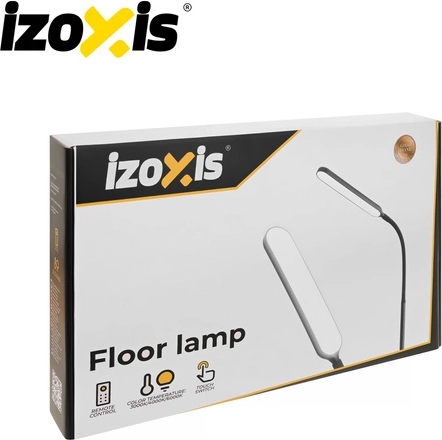 Stojąca lampa LED Izoxis 180 cm czarna z pilotem