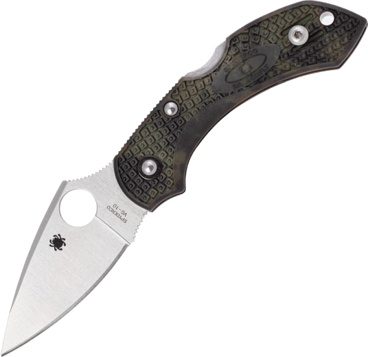 Nóż składany Spyderco Dragonfly 2 Lightweight Green Zome, 5,8 cm