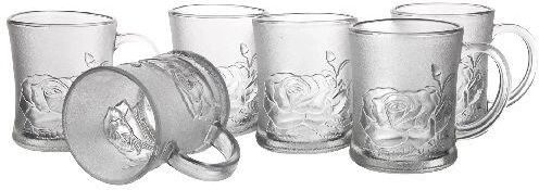 Szklane kubki Rosalia 250 ml – zestaw 6 szt.