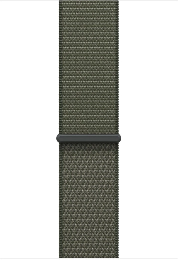 Sportowy pasek w kolorze leśnej zieleni do koperty 46 mm