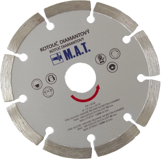 Diamentowa tarcza segmentowa 115 mm