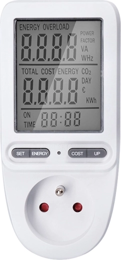 Solight cyfrowy miernik zużycia energii elektrycznej z dużym wyświetlaczem