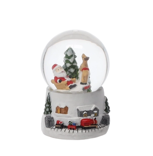 Detaliczne zimowe scenki z MIKOŁAJEM i reniferem