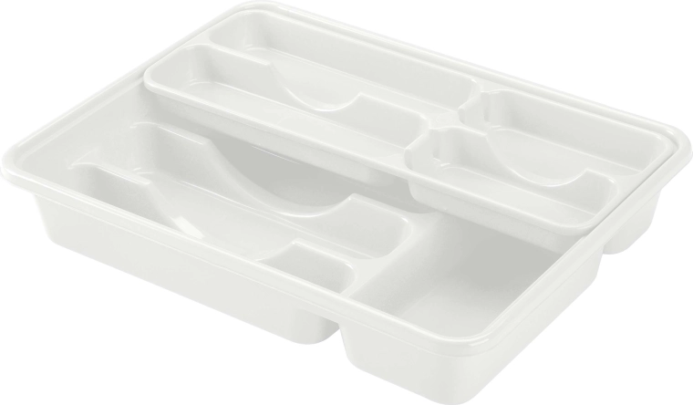 Wkład na sztućce Heidrun z plastiku 40 × 31 × 7 cm, mix kolorów