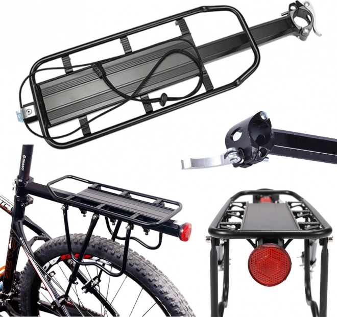 Tylny aluminiowy bagażnik rowerowy uniwersalny 30 kg