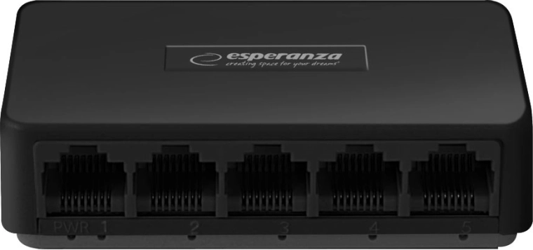 Gigabitowy 5-portowy przełącznik Esperanza ONYX