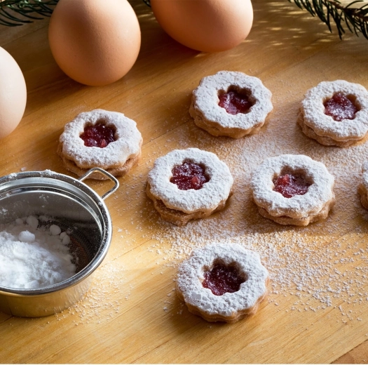 Czyste wycinanie do linzer i dekoracji