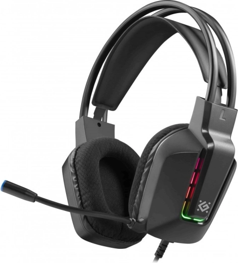 Słuchawki nauszne z mikrofonem Gothic – czarne