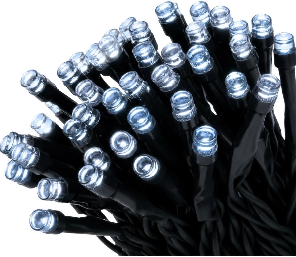 Świąteczny łańcuch LED Retlux 500 LED z zimnym białym światłem