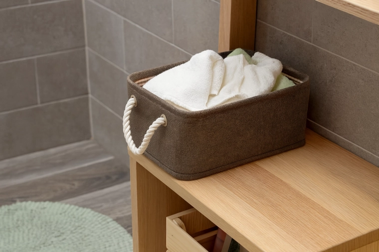 Idealny do łazienki na ręczniki i kosmetyki