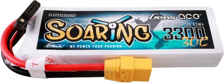 Gens Ace G-Tech Soaring 3300 mAh 11,1 V 30C LiPo 3S akumulator ze złączem XT90
