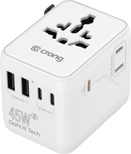 5× portów USB + gniazdo AC dla dodatkowych urządzeń