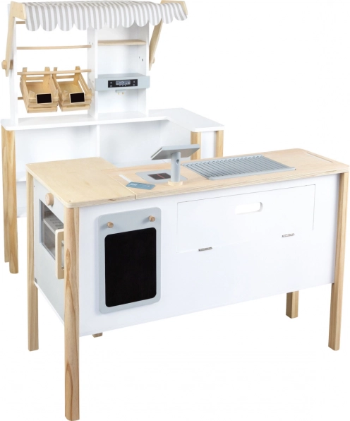 Drewniany wielofunkcyjny kiosk Fresh dla dzieci