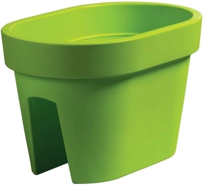 Doniczka na balustradę Lofly Railing limonkowa 12,3 l