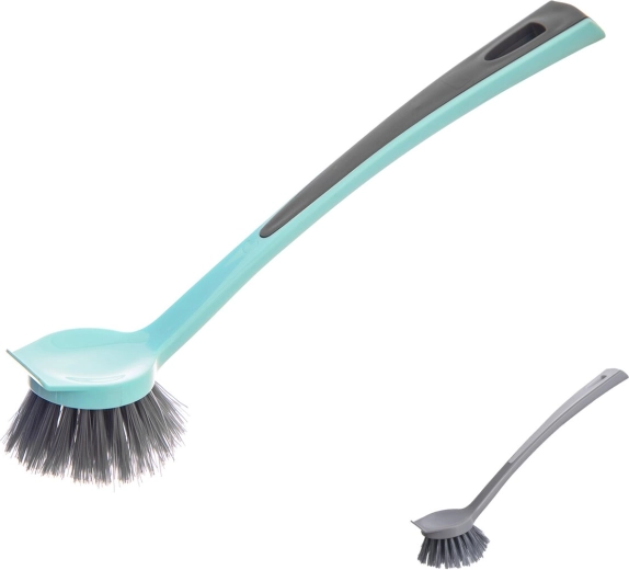 Szczotka do naczyń, okrągła, z plastiku – mix kolorów