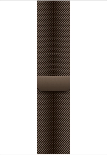 Ciemnobrązowy pasek mediolański do koperty 46 mm, rozmiar M/L