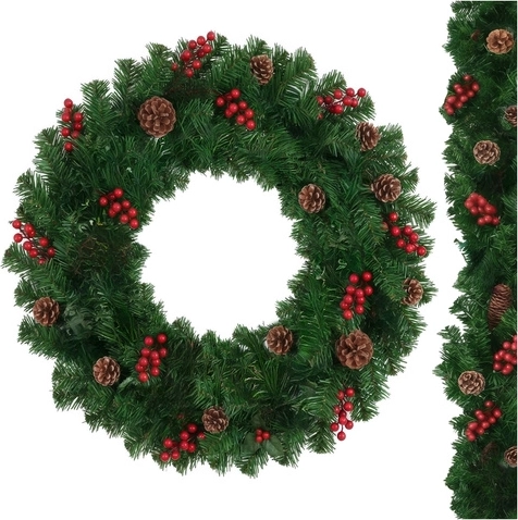 Naturalne piękno z jagodami i szyszkami