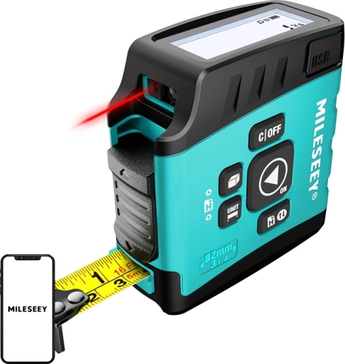 Mileseey DT20 laserowy dalmierz z miarką 5 m i zasięgiem 40 m